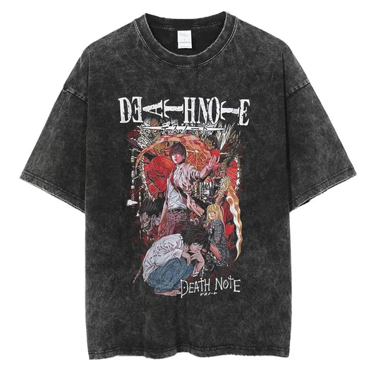 Oversized Tee Death Note Washed